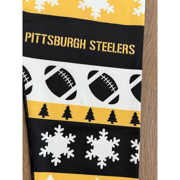 Xlusion Pittsburgh Steelers Football Holiday Christmas Pants Size M Leggings - Picture 2 of 3